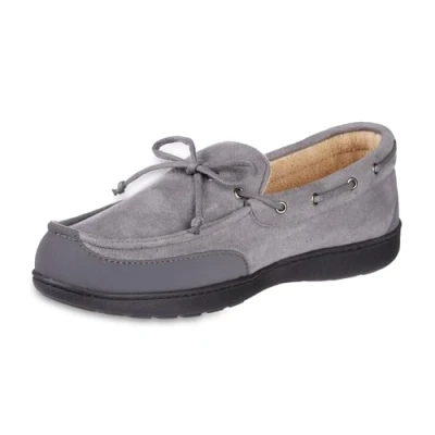 Image of isotoner Men&#039;s 97044 Slipper, Ash, 8.5/9.5 UK