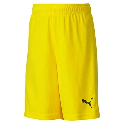 Image of PUMA Unisex Kids Teamgoal 23 Jr Knitted Shorts, Cyber Yellow, 128 UK