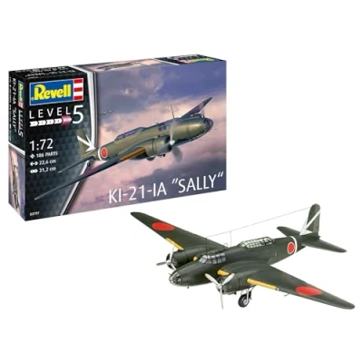 Image of Revell 03797 Ki 21 la Sally 1:72 Scale Unbuilt/Unpainted Plastic Model Kit, Molded Color