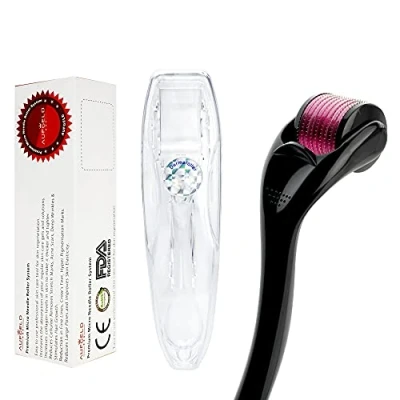 Image of AUFGELD AG540 Titanium Microneedle 540 Needles 0.5mm Derma Roller Skin Care for Face Facial Wrinkles Hair Loss Stretch Marks Regrowth Micro Professional Microneedling Needling Kit