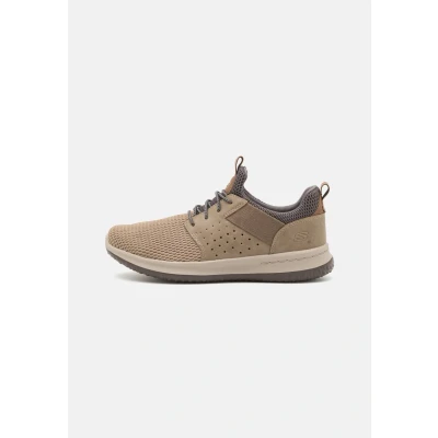 Image of Skechers Men&#039;s Delson Camben Trainers, Beige Taupe Mesh W Synthetic Tpe, 13 UK