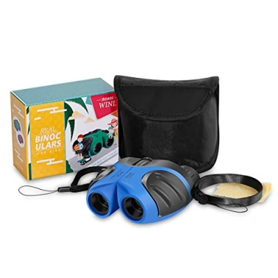 Image of JRD&amp;BS WINL Binocular for Kids,Compact Watreproof Teen Boy Birthday Presents Gifts Boys Toys 3 12,Best 4,5,6,7,8 Year Old Girls,Telescope Girls(Blue)