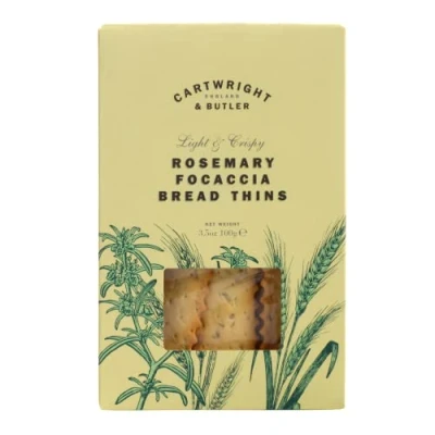 Image of Cartwright &amp; Butler Rosemary Focaccia Bread Thins 100 g