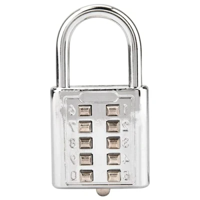 Image of Hopcd Blind people&#039;s Metallic zinc alloy lock 10 digit Push Button Combination Password Padlock