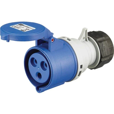 Image of MK Electric K9133BLU 32amp IP44 2P+ E Connector 250 Volt