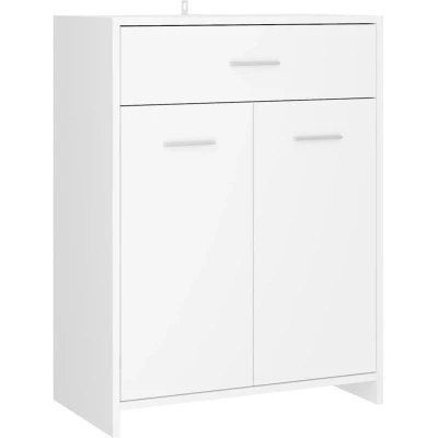 Image of vidaXL Bathroom Cabinet White 60x33x80 cm Engineered Wood