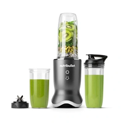 Image of nutribullet Ultra 1200W Personal Blender Rapid Extractor Blade to Crush Ice &amp; Frozen Fruit 900ml Cup Powerful Yet Quiet Illuminated Interface with 2 Blending Options Smoothie Maker Grey
