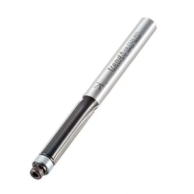 Image of Trend Trade Guided Trimmer, 1/4 Inch Shank, 6.3mm Cut Diameter &amp; 25.4mm Length, Tungsten Carbide Tipped, TR24X1/4TC