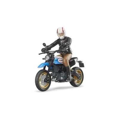 Image of Ducati Scrambler Desert Sled including Rider
