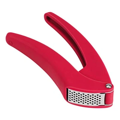 Image of KUHN RIKON Easy Clean Garlic Press, Red