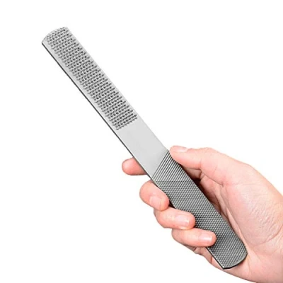 Image of YankMooM Half Round Flat Rasp 4 in 1 Carbon Steel Wood for Shaping Leather Plastic Metal Tools,Wood Carving Files (8&#039;&#039;/200mm)