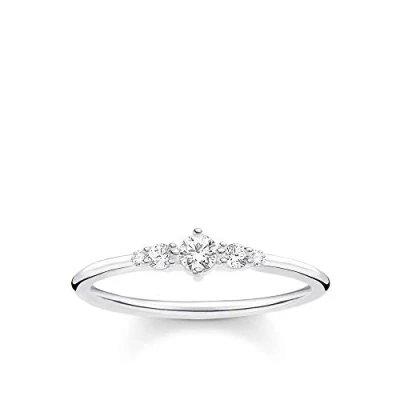 Image of THOMAS SABO ring white stone silver 925 sterling TR2313 051 14 54