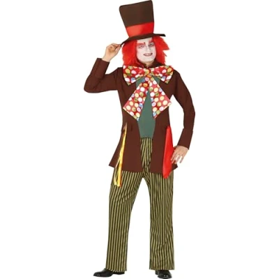 Image of FIESTAS GUIRCA Hatter Fancy Dress Costume Adult Man Size Medium 48 50