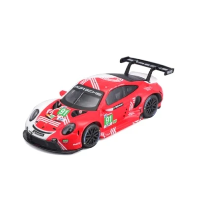 Image of Bburago B18 38308 1:43 Porsche 911 RSR Lemans, Red, Medium