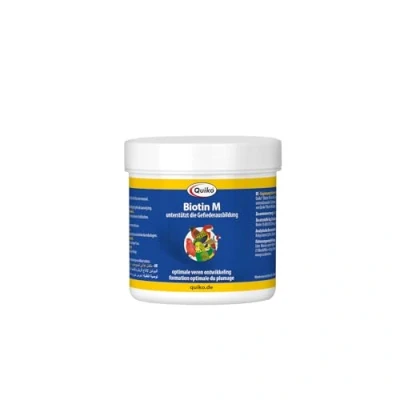 Image of Quiko Biotin 150g moulting Vitamins for support during all pet birds, racing pigeons and chickens Especially as an aid to repairing plumage damage &amp; new formation