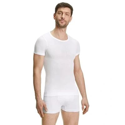 Image of FALKE Men&#039;s Ultralight Cool Round Neck M S/S TS Functional Yarn Quick Dry 1 Piece Base Layer Top, White (White 2860),
