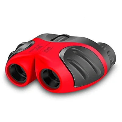 Image of BIBOYELF Best Gifts for Teen Girl, Compact Shock Proof Binocular Kids Toys 3 12 Year Old Girls to Watching Wildlife or Hiking(Red)