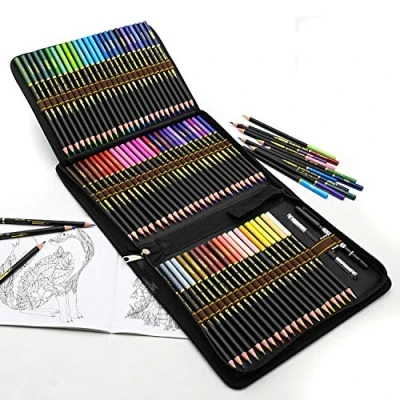 Image of Colouring Pencils, Professional Set of 72 Coloured Penils for Drawing, Sketching, Shading &amp; Coloring, Vibrant Pencils Adults Pro Artists