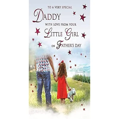 Image of Traditional Father&#039;s Day Card Daddy from Girl 9 x 6 inches Regal Publishing
