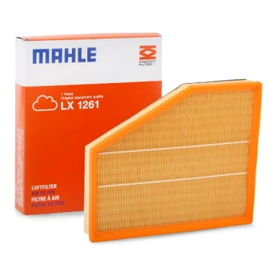 Image of 76817373 Air Filter MAHLE ORIGINAL LX 1261 47,3mm 273mm 312,6mm Insert BMW: 5 Saloon, 6 Coupe, Touring