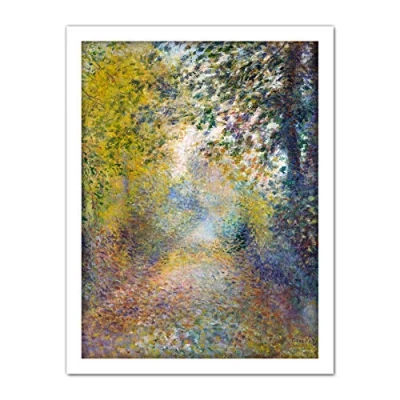 Image of Renoir In The Woods Painting Landscape Large Framed Art Print Poster Wall Decor 18x24