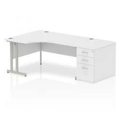 Image of Impulse 1600 Left Hand Cantilever Workstation 800 Pedestal W