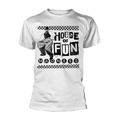 Image of Madness House of Fun Ska Rock Suggs Official Tee T Shirt Mens Unisex (Medium)