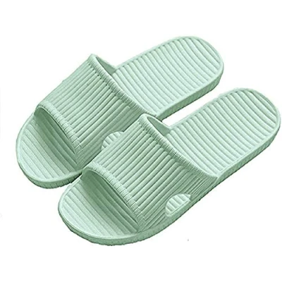 Image of Women And Men Anti slip Slippers Indoor Use Outdoor Bath Sandal Soft Foam Sole Pool Shoes House Home Slide (Green,4/4.5UK)
