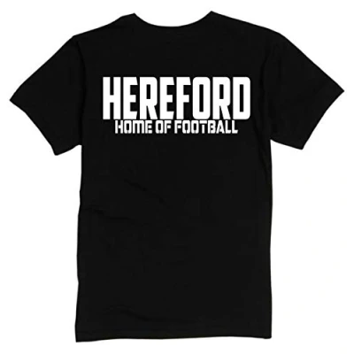 Image of Hereford Home of Fooball Premium Mens Tee Shirt Large Black