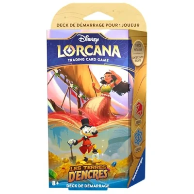 Image of Ravensburger Disney Lorcana TCG Ink Lands Trading Card Game Starter Deck Ruby &amp; Sapphire