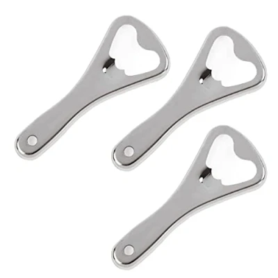 Image of PaulStore 3 Stainless Steel Retro Gold Crown Bottle Opener Traditional Beer Bottles Drink