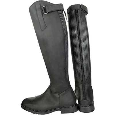 Image of HKM SPORTS EQUIPMENT Unisex_Adult Reitstiefel Flex Country, Kurz/Normale Weite9100 Trouser, Black, 11