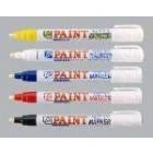 Image of Paint Pen Black Marker Will Writes on Tyres Metal Plastic Wood Glass Porcelain Rubber Garden Labels Fast Drying, Waterproof Pigment Ink Xylene Free