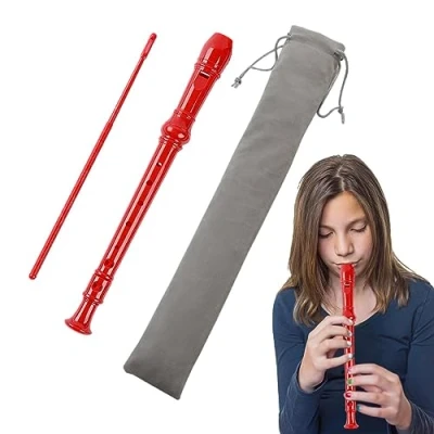 Image of Flute Recorder For Kids,8 Recorders Musical Instruments Soprano Descant Easy To With Carrying Bag Beginner Bexdug