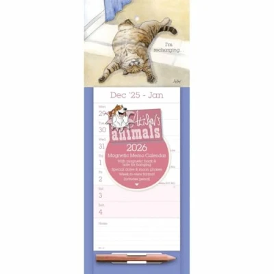 Image of Alisons Animals Magnetic Calendar 2026