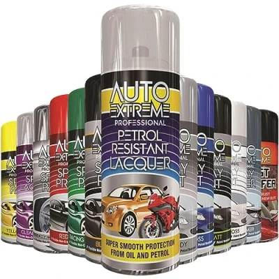 Image of AlezyB 1 x Auto Extreme Petrol Resistant Spray Paint 400ml Professional Quality, Perfect Finish Multipurpose Aerosol for Cars, Bikes,Vans, Metal, Wood