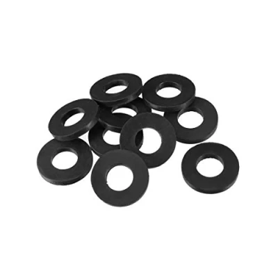 Image of Sourcingmap Rubber Flat Washers 24mm OD 12mm ID 3mm Thickness for Faucet Pipe Water Hose, Pack of 10