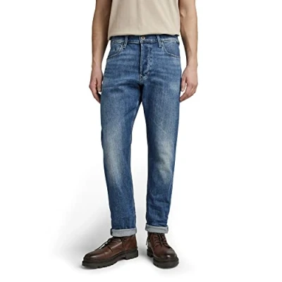 Image of G STAR RAW Men&#039;s Triple A Regular Straight Jeans, Blue (faded santorini D19161 C911 C767), 30W / 32L