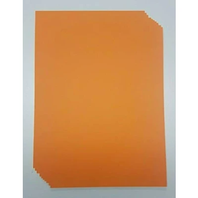 Image of A4 Orange Card Stock x 10 Sheets, 240gsm (297mm 210mm) Stella Crafts