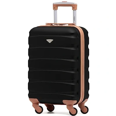 Image of Flight Knight Lightweight 4 Wheel ABS Hard Case Suitcases Cabin Carry On Hand Luggage Approved for Over 100 Airlines Including easyJet, British Airways, RyanAir, Virgin Atlantic, Emirates &amp; Many More