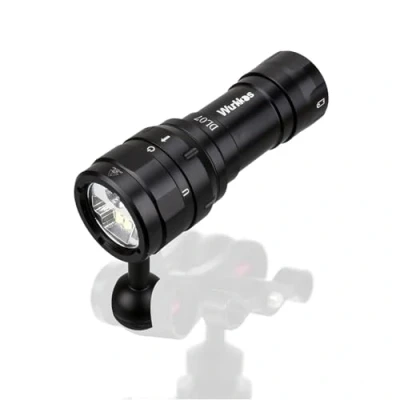 Image of Wurkkos DL07 Diving Flashlight Rechargeable Scuba Dive Light, 3000 Lumens Lights, IPX8 Waterproof, 135 Beam Angle Underwater High 90 CRI Video Photography Light with Ball Joint