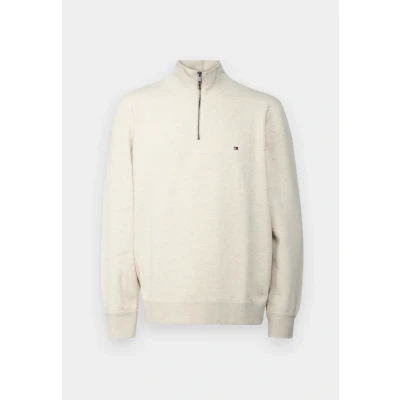 Image of Tommy Hilfiger Essential ZIP Sweatshirt, Men&#039;s, Size: XS, Oatmilk
