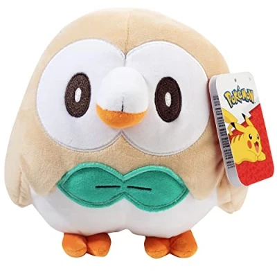 Image of Pokémon Legends: Arceus Rowlet 8&quot; Plush Stuffed Animal Toy Officially Licensed Ages 2+