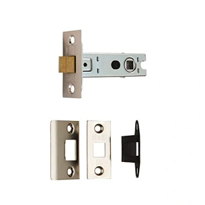 Image of 64mm (21/2&quot;) Tubular Mortice Latch Nickel Plated