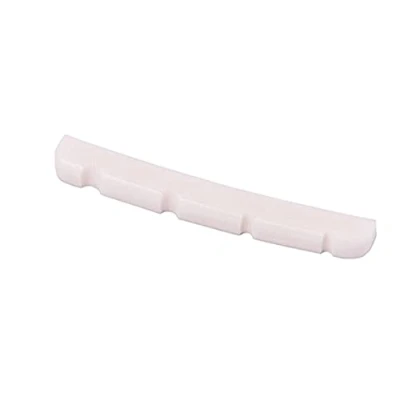 Image of Alnicov 42mm Slotted Curved Buffalo Bone Nut For 4 String Bass Guitar Accessories