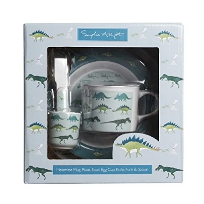 Image of Sophie Allport Dinosaurs Kid&#039;s Melamine Dinner Set