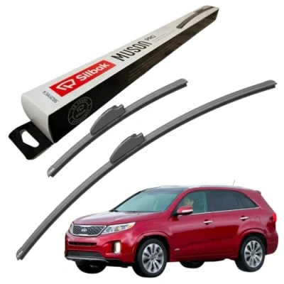 Image of Silbak Windscreen Wipers, for KIA SORENTO (02/2015 08/2020) Wiper Blades, 650mm/400mm