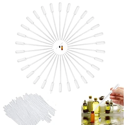 Image of 300PCS 1ML Plastic Transfer Pipettes, Pipettes Droppers Graduated for Essential Oil.