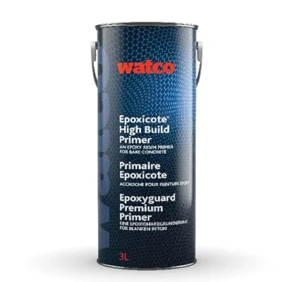 Image of Watco Epoxicote High Build primer Epoxy resin for preparing bare concrete painting. One coat application, quick and easy to apply