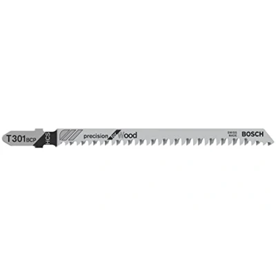 Image of Bosch Professional 5 x Jigsaw blade T 301 BCP Precision für Wood (for softwood, straight cut, accessories jigsaw)